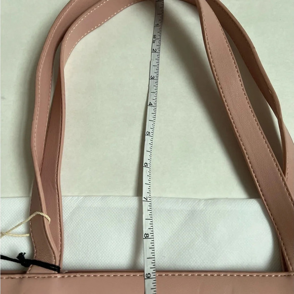 POMIKAKI Italy Light Pink Quilted Shoulder Large bag woman NWT shopper purse - Picture 5 of 8